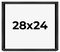 Minimalist Grey Picture Frame - UV Acrylic, Backing Board, Hanging Hardware Included